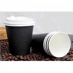 ΠΟΤΗΡΙ ΧΑΡΤΙΝΟ 1ΤΟΙΧΟ 8oz ΜΑΥΡΟ ΓΥΑΛΙΣΤΕΡΟ 50τεμ