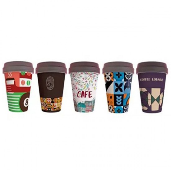 ΠΟΤΗΡΙ ΧΑΡΤΙΝΟ 1ΤΟΙΧΟ 12-14oz "SINGLE MIX" 50τεμ