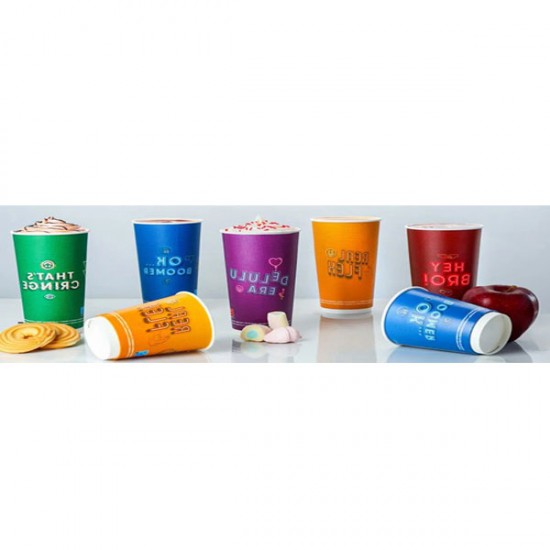 ΠΟΤΗΡΙ ΧΑΡΤΙΝΟ 2ΤΟΙΧΟ 8oz "GEN Z MIX" 25τεμ