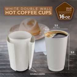 ΠΟΤΗΡΙ ΧΑΡΤΙΝΟ 2ΤΟΙΧΟ 16oz ΛΕΥΚΟ ΓΥΑΛΙΣΤΕΡΟ 25τεμ