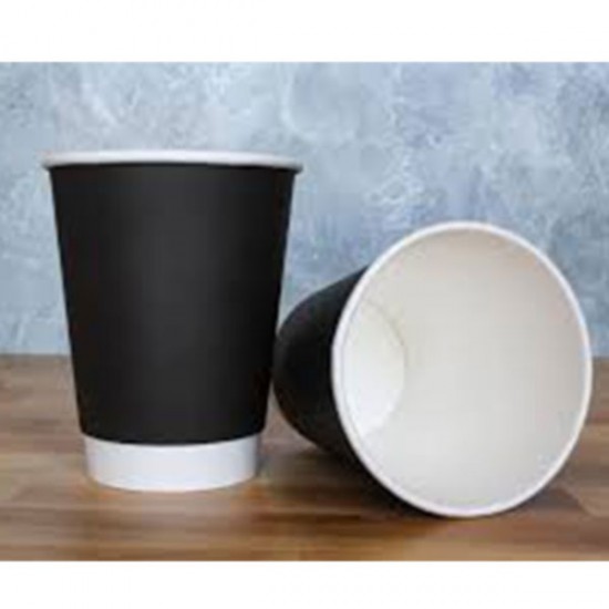 ΠΟΤΗΡΙ ΧΑΡΤΙΝΟ 2ΤΟΙΧΟ 12-14oz ΜΑΥΡΟ ΓΥΑΛΙΣΤΕΡΟ 25τεμ