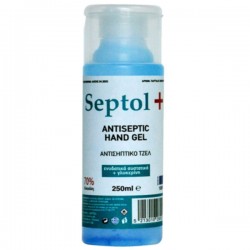 ΑΝΤΙΣΗΠΤΙΚΟ GEL ΧΕΡΙΩΝ ΜΕ 70 % ΑΛΚΟΟΛΗ SEPTOL 250 ml