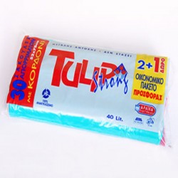 ΣΑΚΟΥΛΕΣ ΑΠΟΡΡΙΜΑΤΩΝ 52x75cm ΡΟΛΟ ΜΕ ΚΟΡΔΟΝΙ 10 τεμ (2+1)