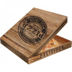 ΚΟΥΤΙΑ ΠΙΤΣΑΣ "WOOD DESIGN" 100 τεμ