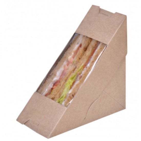 ΚΟΥΤΙ EASYOPEN KRAFT ΤΡΙΓΩΝΟ SANDWICH 50ΤΕΜ  (ΚΩΔ. 5509)