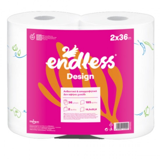 ΡΟΛΑ ΚΟΥΖΙΝΑΣ DESING ENDLESS 2 x 36 m ΡΟΛΑ ΚΟΥΖΙΝΑΣ DESING ENDLESS 2 x 36 m