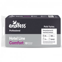 ΧΑΡΤΙ ΥΓΕΙΑΣ 10 ΡΟΛΑ HOTEL LINE COMFORT ENDLESS  ΧΑΡΤΙ ΥΓΕΙΑΣ 10 ΡΟΛΑ HOTEL LINE COMFORT ENDLESS