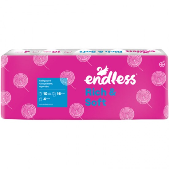 ΧΑΡΤΙ ΥΓΕΙΑΣ 10 ΡΟΛΑ RICH & SOFT 4ΦΥΛΛΟ ENDLESS ΧΑΡΤΙ ΥΓΕΙΑΣ 10 ΡΟΛΑ RICH & SOFT 4ΦΥΛΛΟ ENDLESS