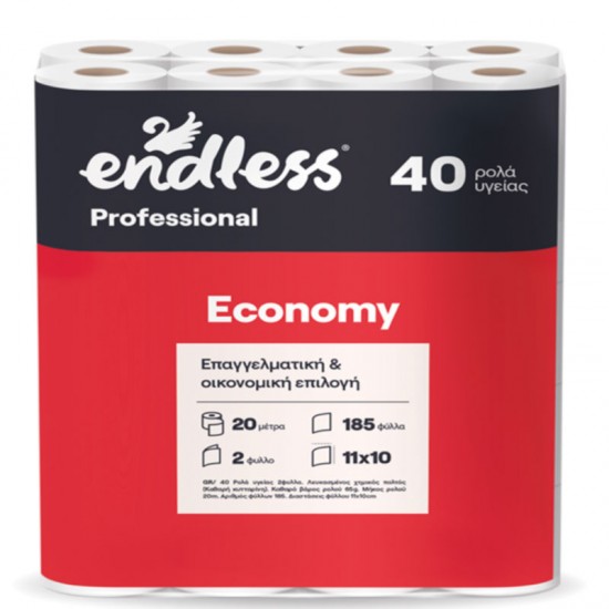 ΧΑΡΤΙ ΥΓΕΙΑΣ 40 ΡΟΛΑ GOFRE ECONOMY ENDLESS ΧΑΡΤΙ ΥΓΕΙΑΣ 40 ΡΟΛΑ GOFRE ECONOMY ENDLESS