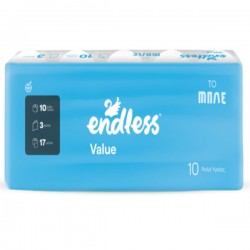 ΧΑΡΤΙ ΥΓΕΙΑΣ 10 ΡΟΛΑ 3ΦΥΛΛΟ VALUE ENDLESS ΧΑΡΤΙ ΥΓΕΙΑΣ 10 ΡΟΛΑ 3ΦΥΛΛΟ VALUE ENDLESS