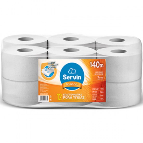 ΧΑΡΤΙ ΥΓΕΙΑΣ ΣΥΣΚΕΥΩΝ 12 x 450 gr SERVIN